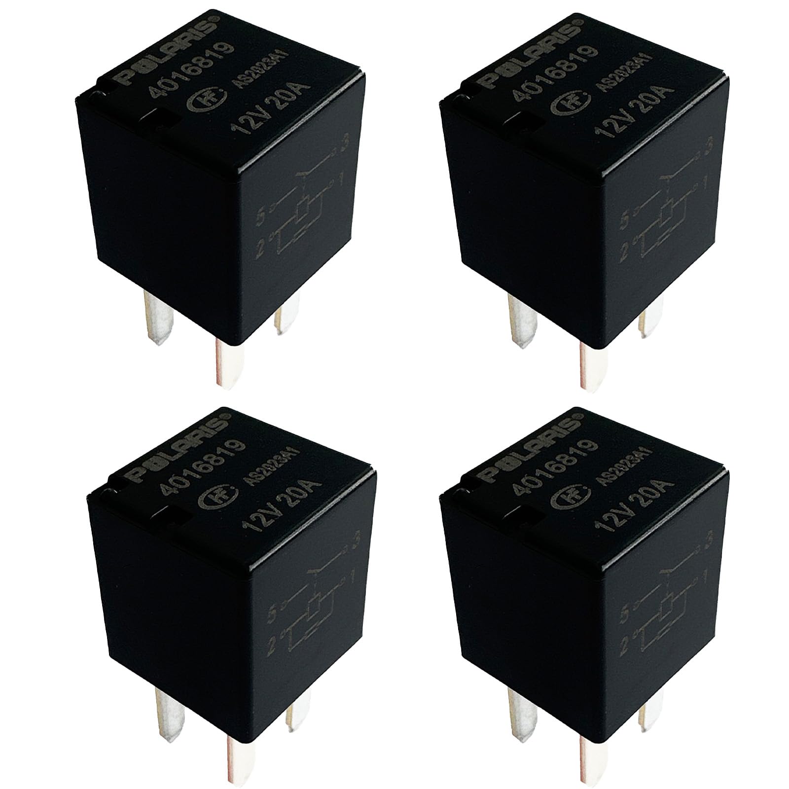 4Pcs 4016819 12VDC 20A Ultra Micro ISO Automotive Relay 4-pin